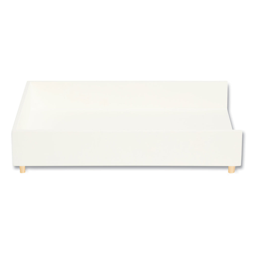 Juliet Paper Tray, 1 Section, Holds 11" x 8.5" Files, 10 x 12.25 x 2.5, White - 