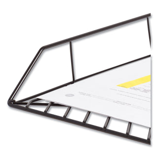 Vena Paper Tray, 1 Section, Holds 11" x 8.5" Sheets, 10.04 x 12.44 x 2.01, Black