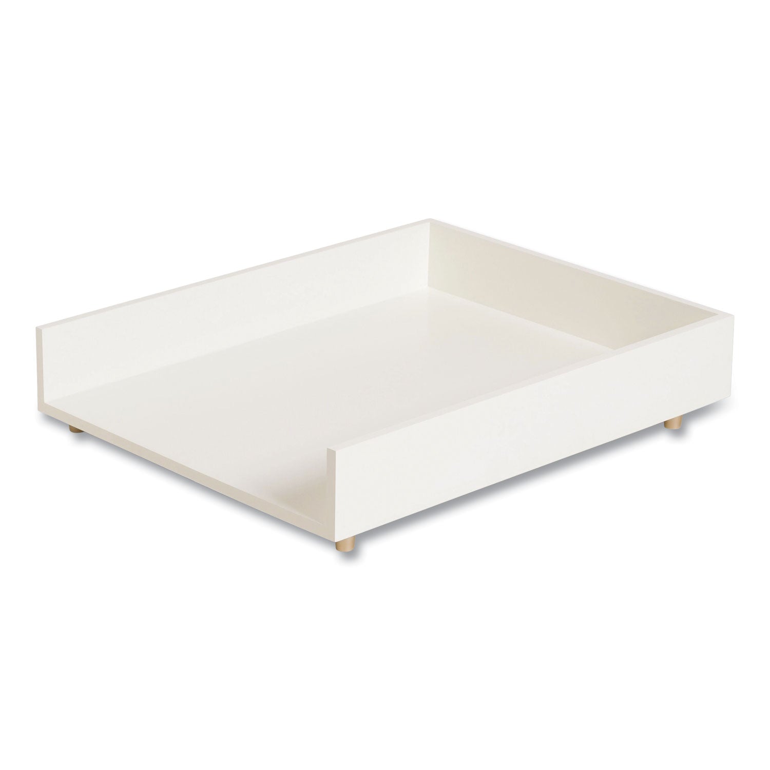 Juliet Paper Tray, 1 Section, Holds 11" x 8.5" Files, 10 x 12.25 x 2.5, White - 