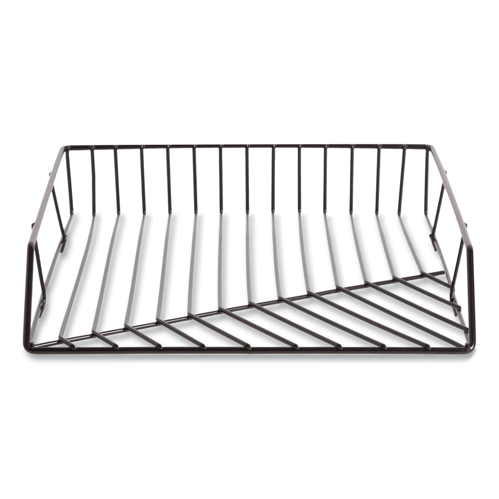 Vena Paper Tray, 1 Section, Holds 11" x 8.5" Sheets, 10.04 x 12.44 x 2.01, Black