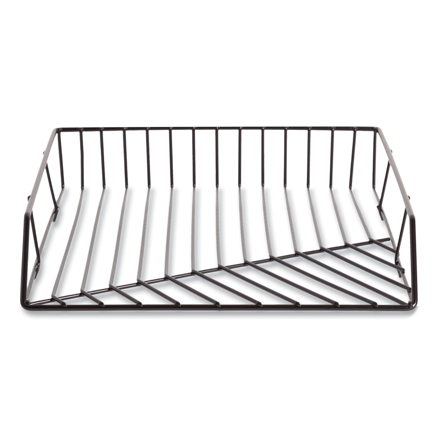 Vena Paper Tray, 1 Section, Holds 11" x 8.5" Sheets, 10.04 x 12.44 x 2.01, Black
