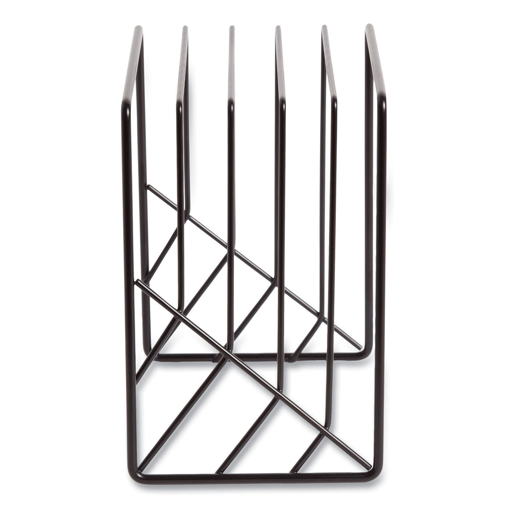 Vena Wire Letter Sorter, 5 Sections, Assorted Sizes, 3.94 x 5.24 x 6.1, Black