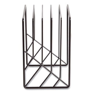 Vena Wire Letter Sorter, 5 Sections, Assorted Sizes, 3.94 x 5.24 x 6.1, Black