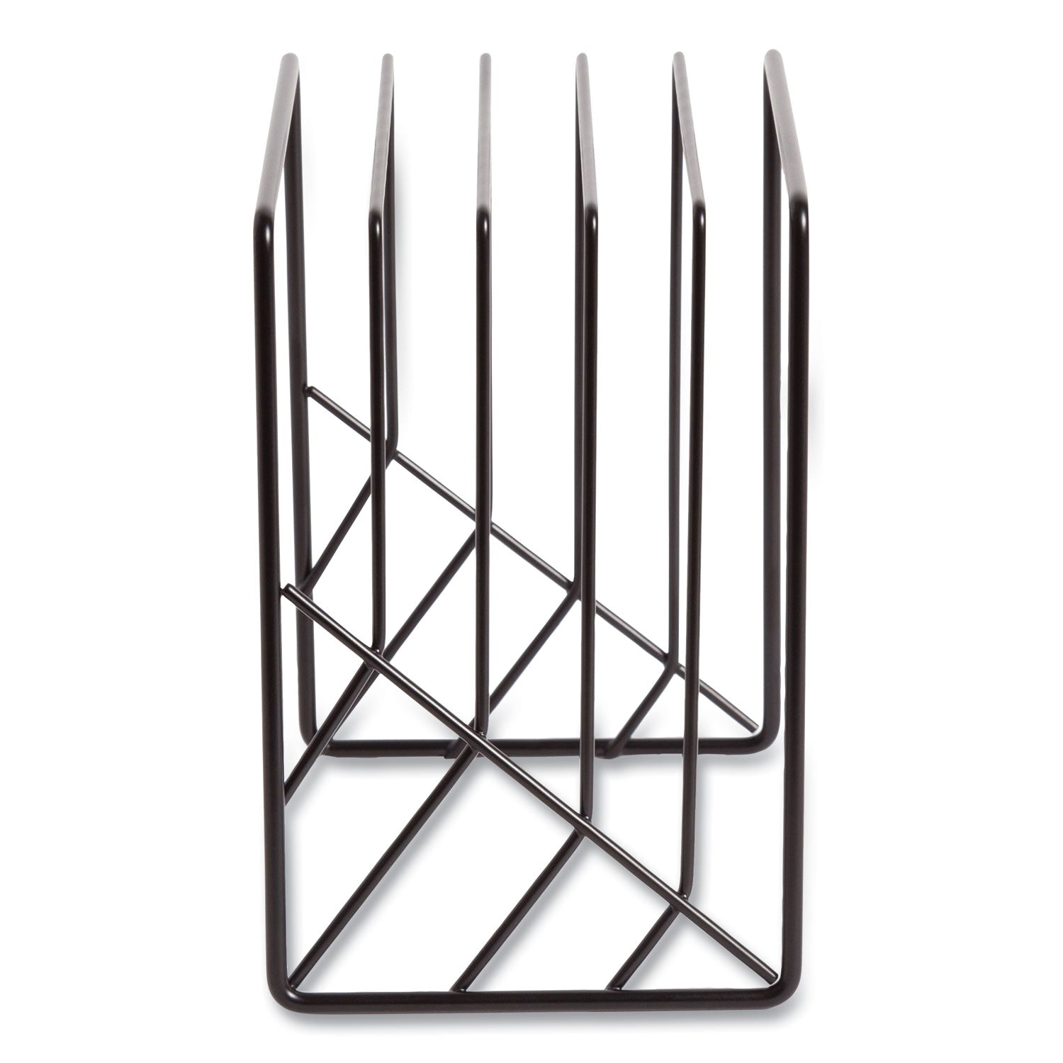 Vena Wire Letter Sorter, 5 Sections, Assorted Sizes, 3.94 x 5.24 x 6.1, Black