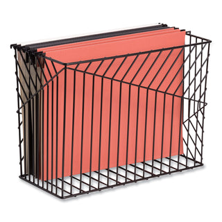 Vena Hanging File Basket, Letter Size, 6.85" Long, Black