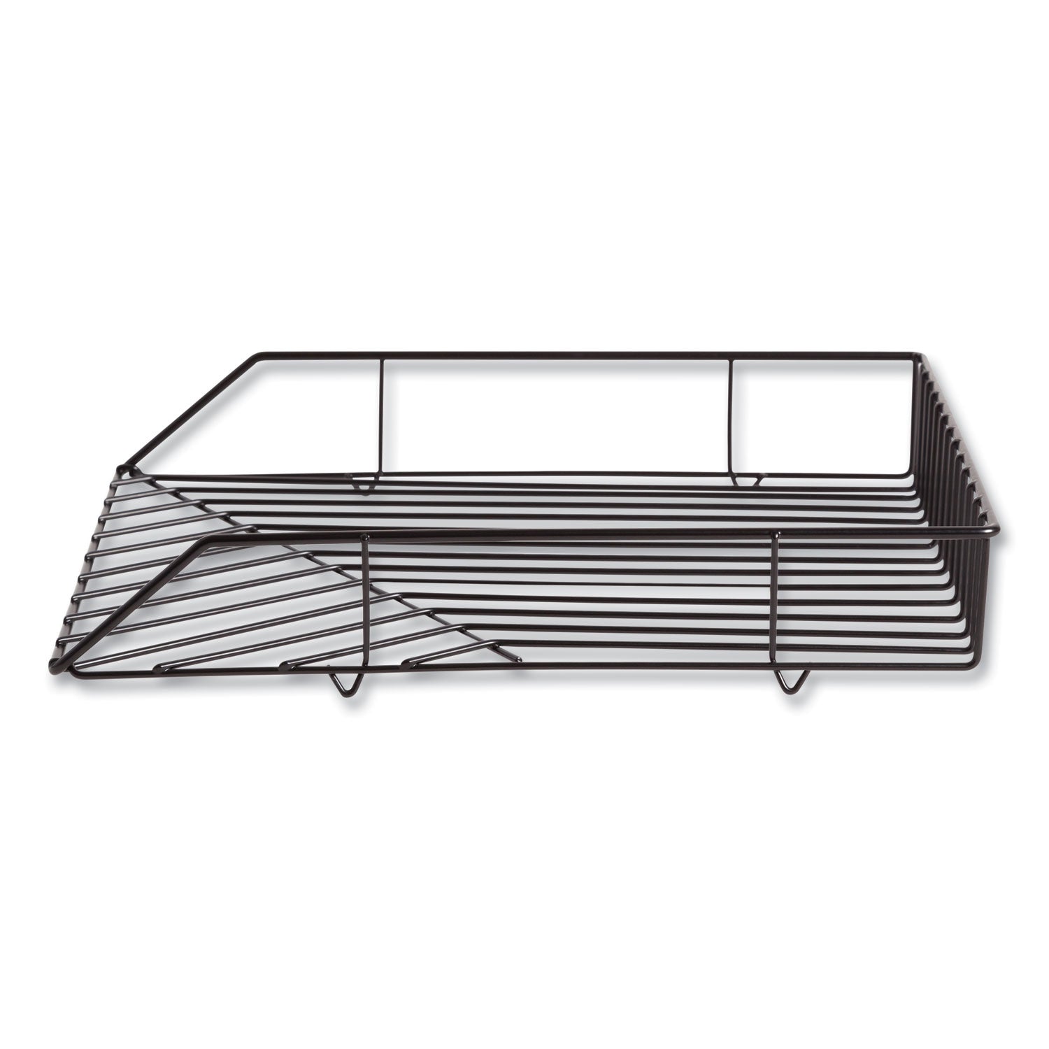 Vena Paper Tray, 1 Section, Holds 11" x 8.5" Sheets, 10.04 x 12.44 x 2.01, Black