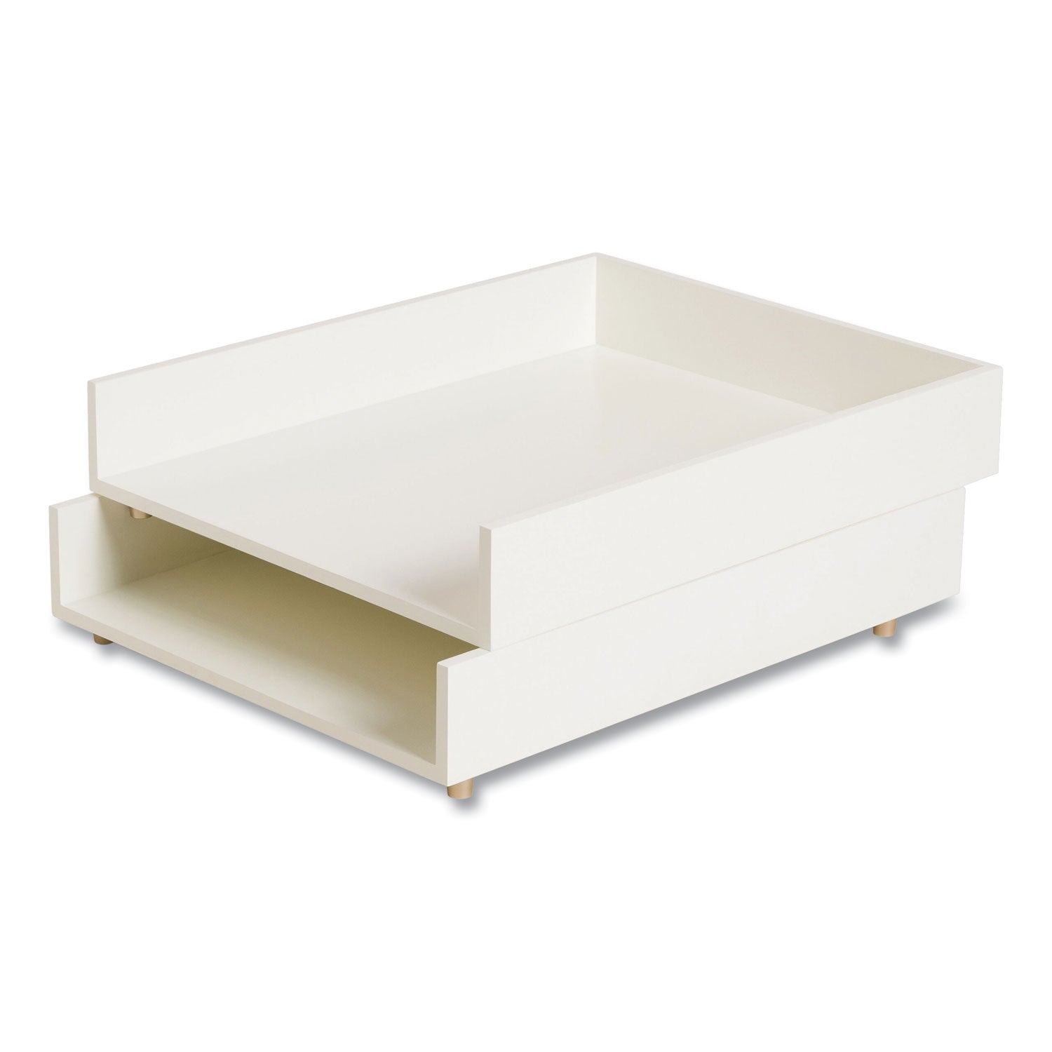 Juliet Paper Tray, 1 Section, Holds 11" x 8.5" Files, 10 x 12.25 x 2.5, White - 