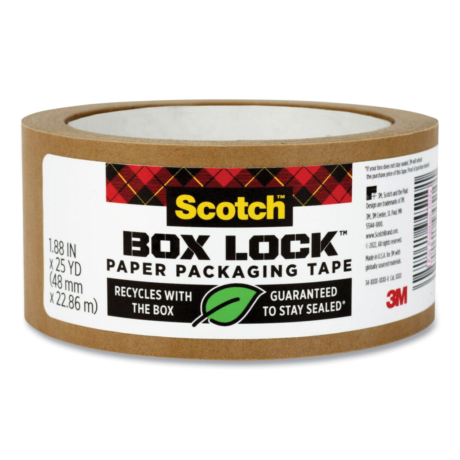 box-lock-paper-packaging-tape-3-core-188-x-25-yds-brown_mmm7850238gc - 1