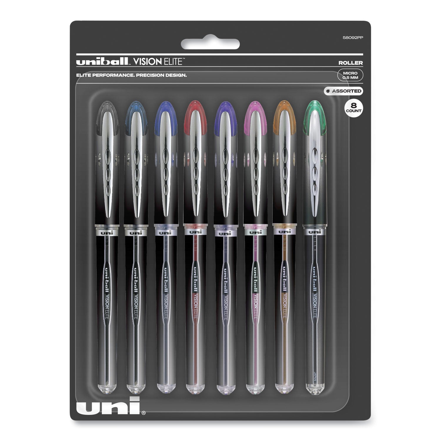 vision-elite-hybrid-gel-pen-stick-fine-05-mm-assorted-ink-and-barrel-colors_ubc58092pp - 1