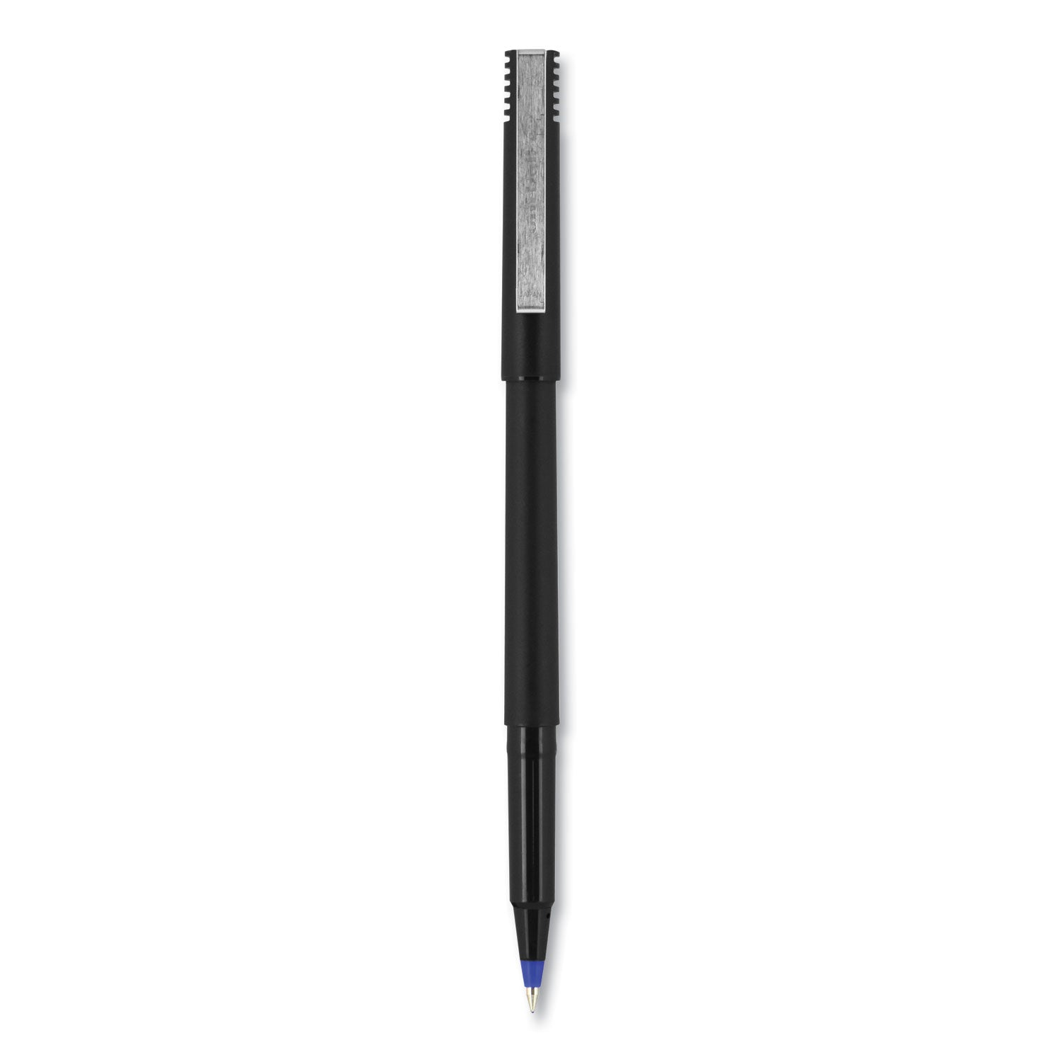 roller-ball-pen-stick-fine-07-mm-blue-ink-black-blue-barrel-dozen_ubc60103 - 2