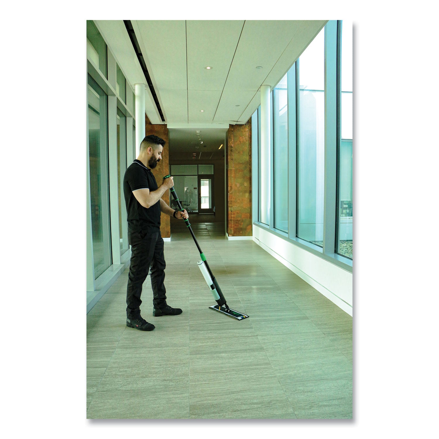 excella-floor-cleaning-kit-20-gray-microfiber-head-48-to-65-black-green-handle_ungefkt8 - 2
