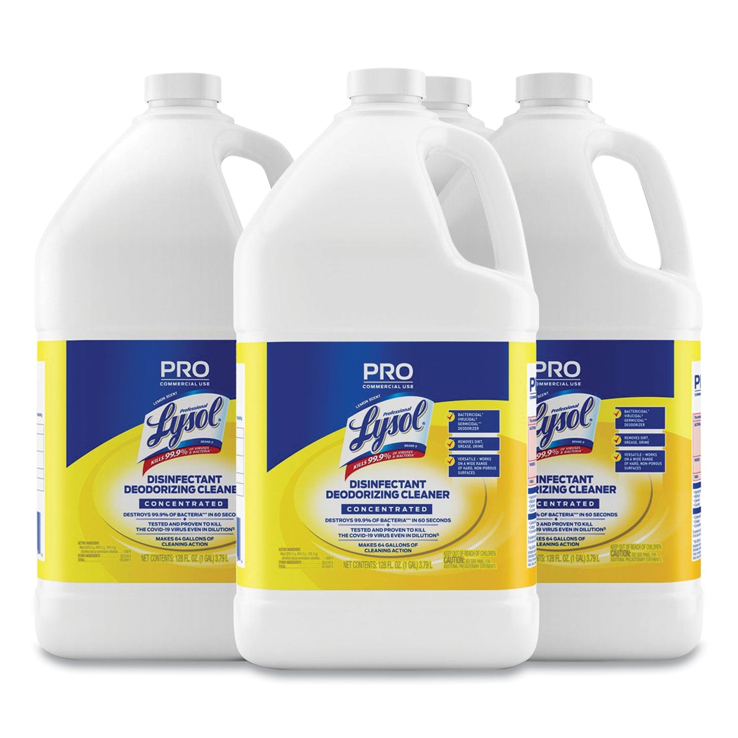 disinfectant-deodorizing-cleaner-concentrate-lemon-scent-128-oz-bottle-4-carton_rac99985ct - 1