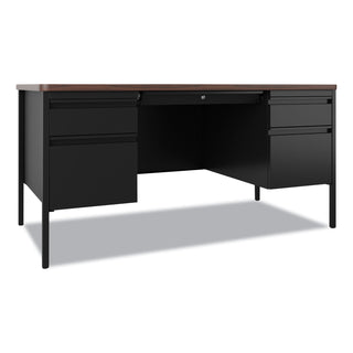 teachers-pedestal-desks-left-and-right-hand-pedestals-box-file-drawer-format-60-x-30-x-295-walnut-black_hid22654 - 1