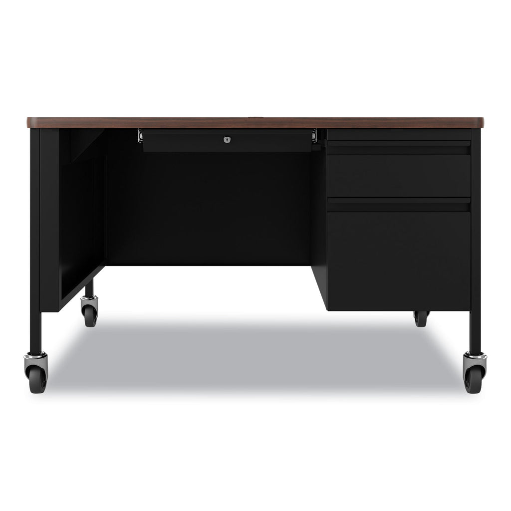 mobile-teachers-pedestal-desks-right-hand-pedestal-box-file-drawers-48-x-30-x-295-walnut-black_hid22656 - 1