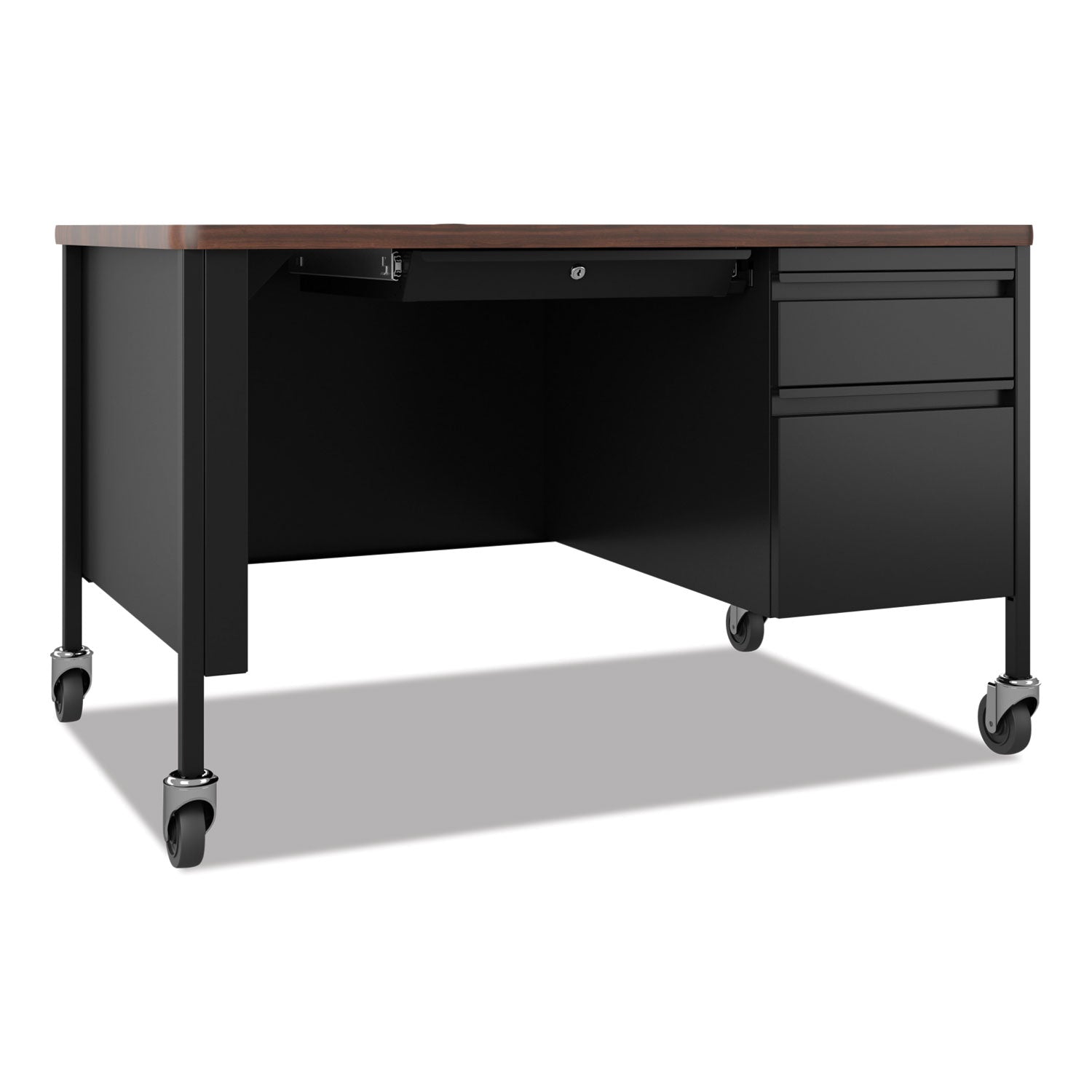 mobile-teachers-pedestal-desks-right-hand-pedestal-box-file-drawers-48-x-30-x-295-walnut-black_hid22656 - 4