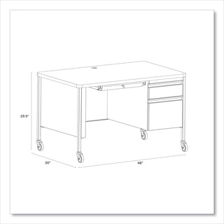 mobile-teachers-pedestal-desks-right-hand-pedestal-box-file-drawers-48-x-30-x-295-walnut-black_hid22656 - 5