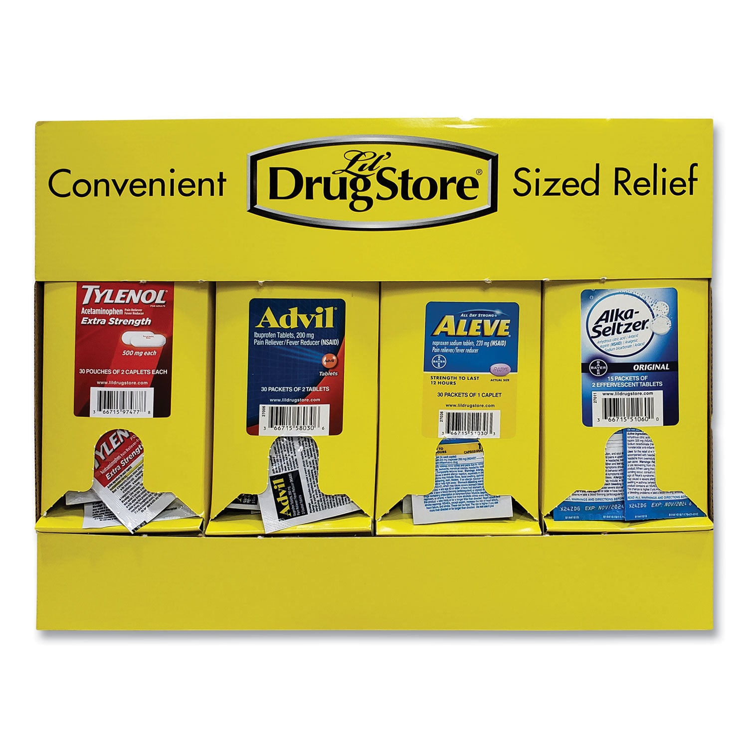 single-dose-medicine-dispenser-105-pieces-plastic-case-yellow_lil71622 - 1
