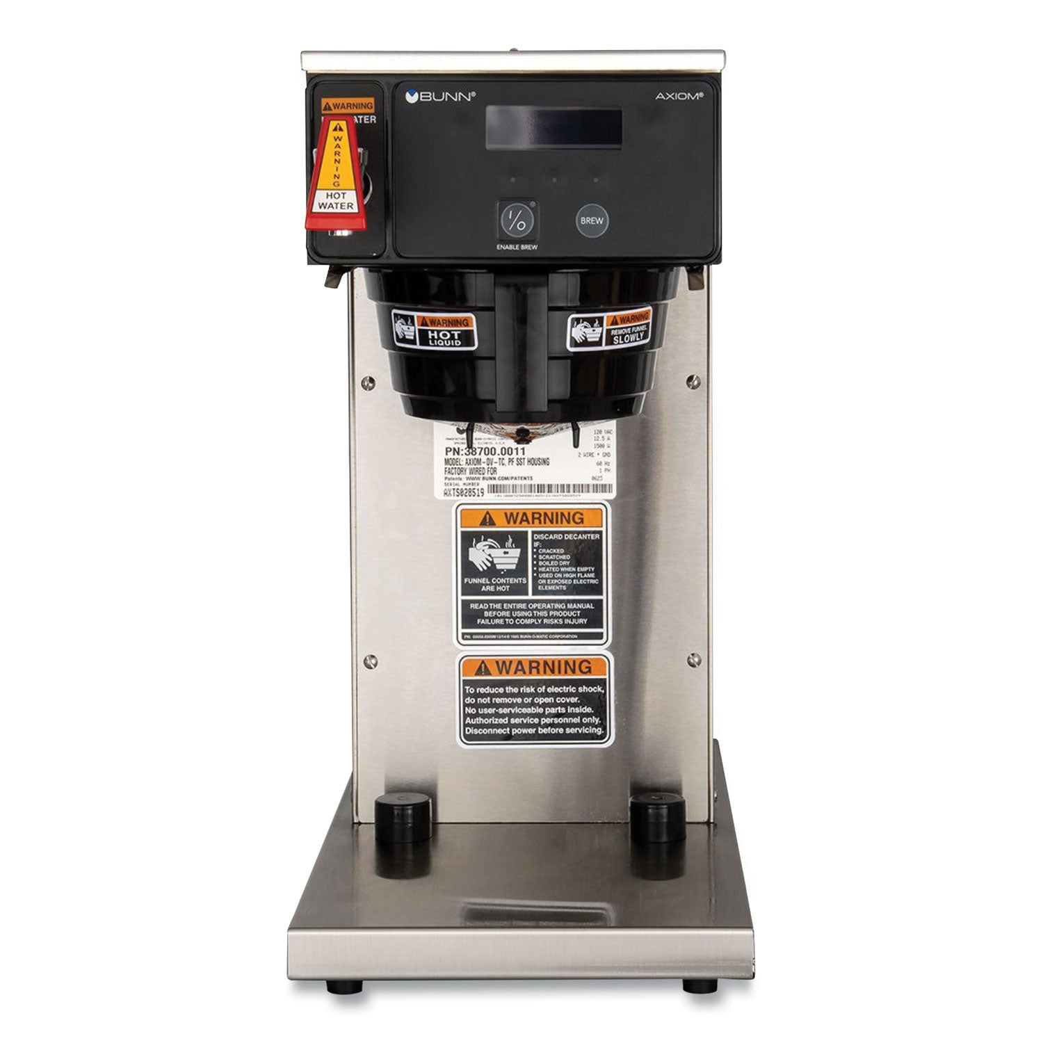axiom-dv-tc-dual-voltage-thermal-carafe-coffee-brewer-12-cups-silver-black-ships-in-7-10-business-days_bun387000011 - 1