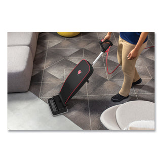 Task Vac Soft Bag Lightweight Upright, 12 Cleaning Path, Black