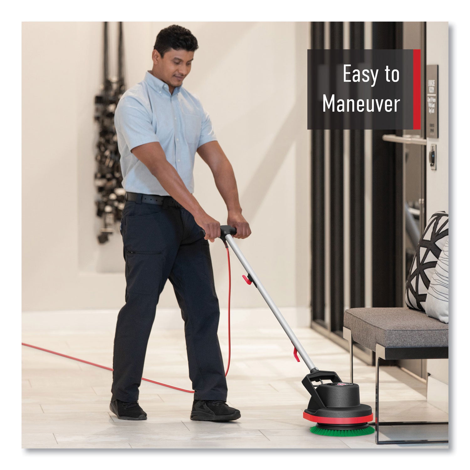 Ground Command Heavy Duty 21" Floor Machine, 0.5 hp, 175 rpm, 13" Pad