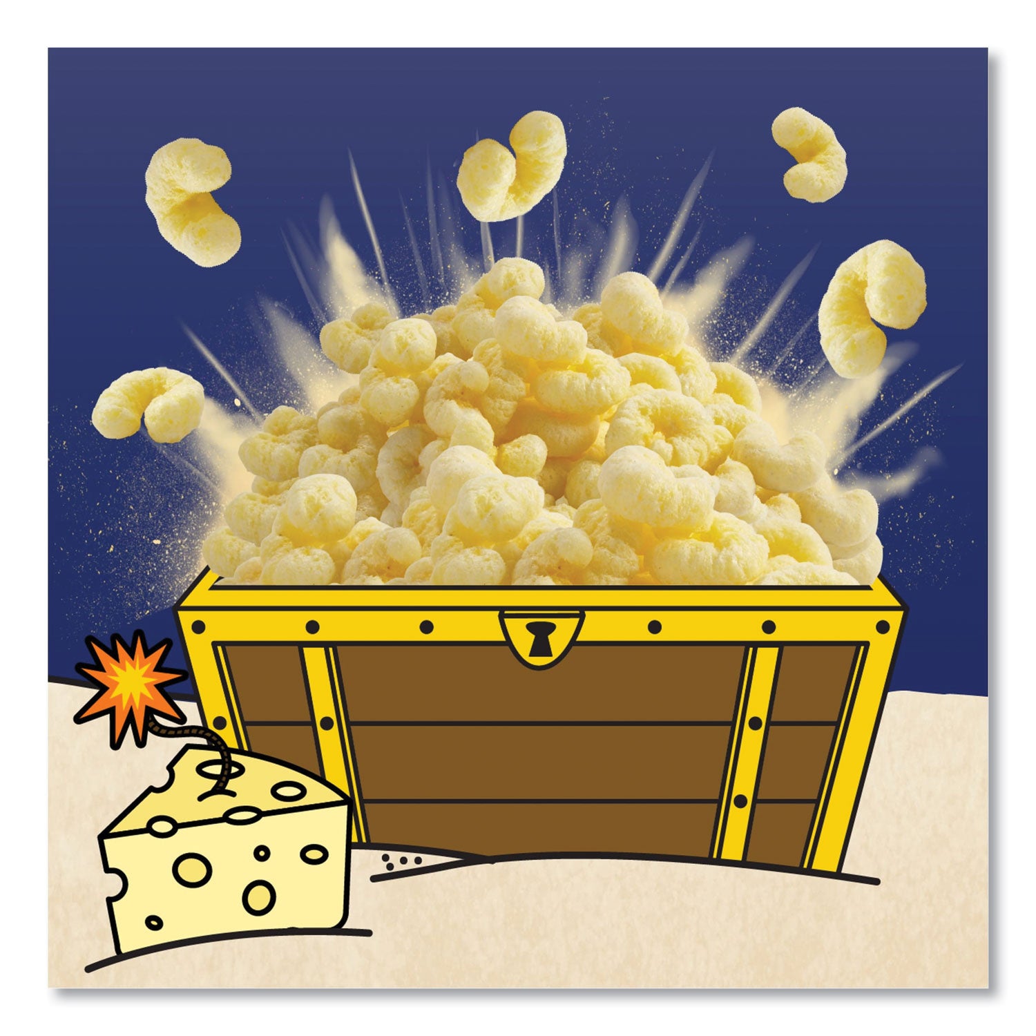 Cheddar Blast, Cheddar, 0.75 oz Bag, 16/Carton, Ships in 1-3 Business Days