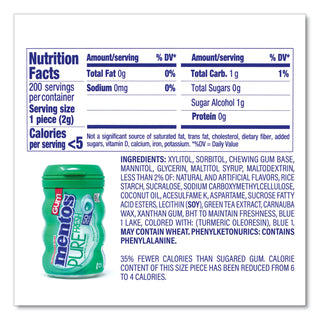 Pure Fresh Gum Variety Pack, Fresh Mint/Spearmint, 50 Pieces/Bottle, 8 Bottles/Carton, Ships in 1-3 Business Days