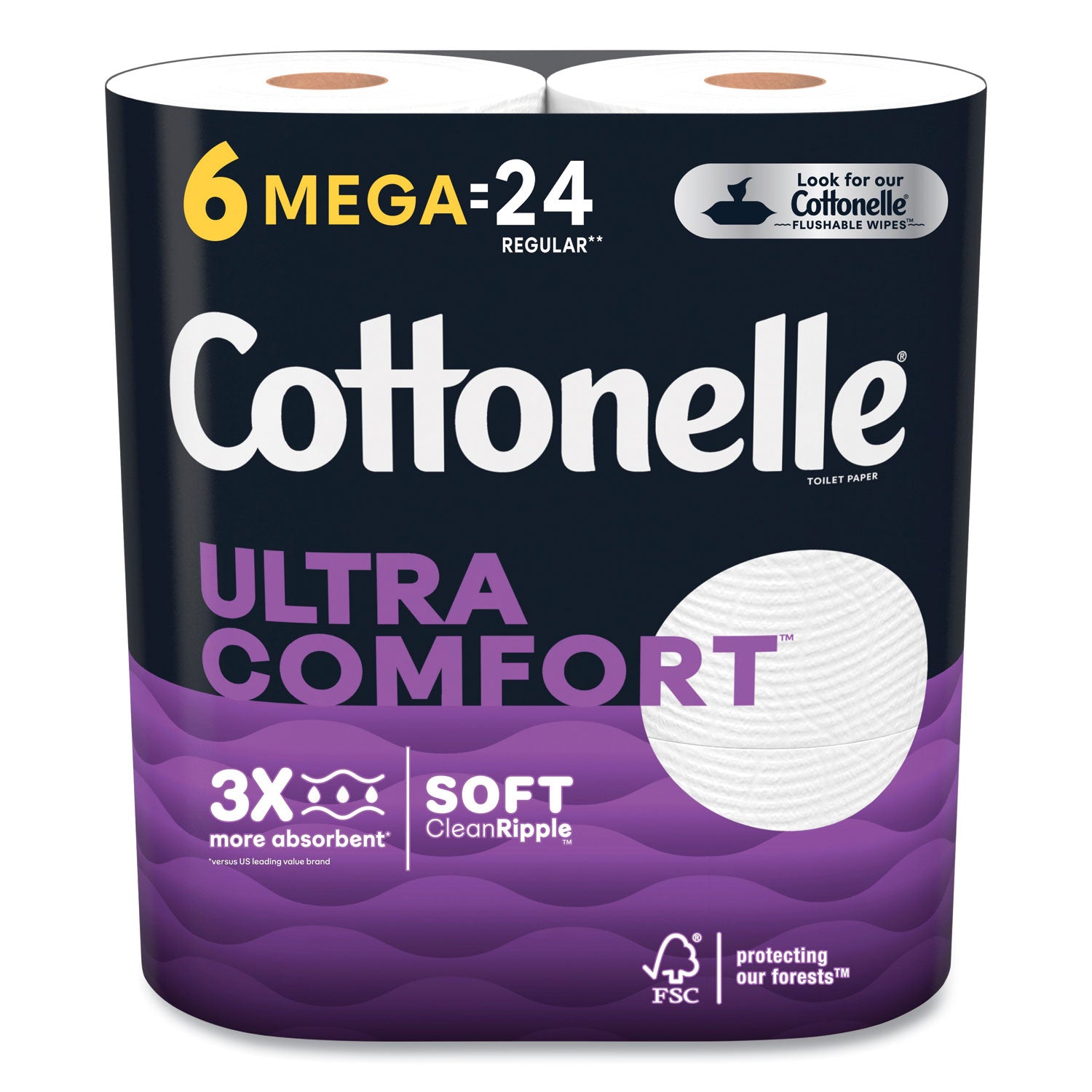 Ultra ComfortCare Toilet Paper, Soft Tissue, Mega Rolls, Septic Safe, 2-Ply, White, 284/Roll, 6 Rolls/Pack, 36 Rolls/Carton - 1