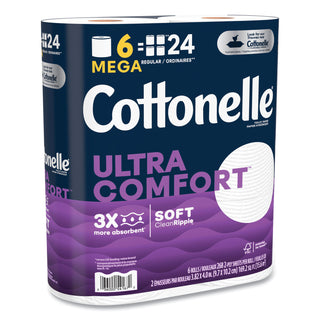 Ultra ComfortCare Toilet Paper, Soft Tissue, Mega Rolls, Septic Safe, 2-Ply, White, 284/Roll, 6 Rolls/Pack, 36 Rolls/Carton - 2