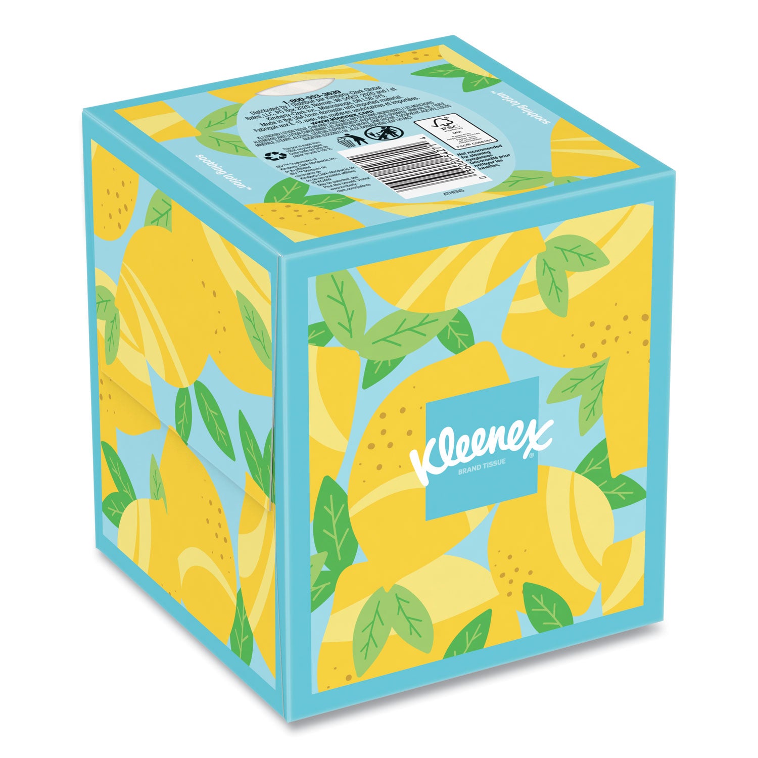 Lotion Facial Tissue, 3-Ply, White, 60 Sheets/Box, 27 Boxes/Carton