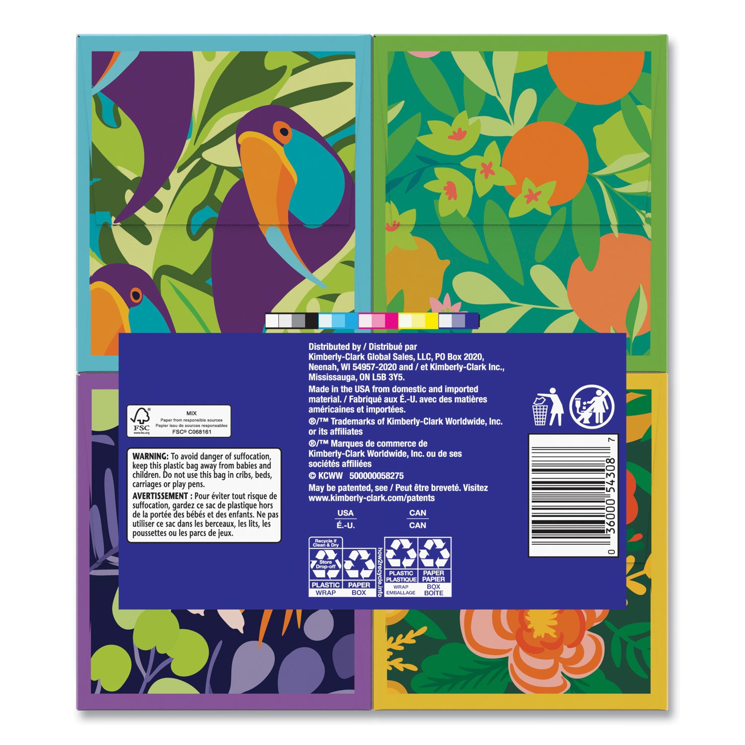 Ultra Soft Facial Tissue, 3-Ply, White, 60 Sheets/Box, 4 Boxes/Pack, 3 Packs/Carton