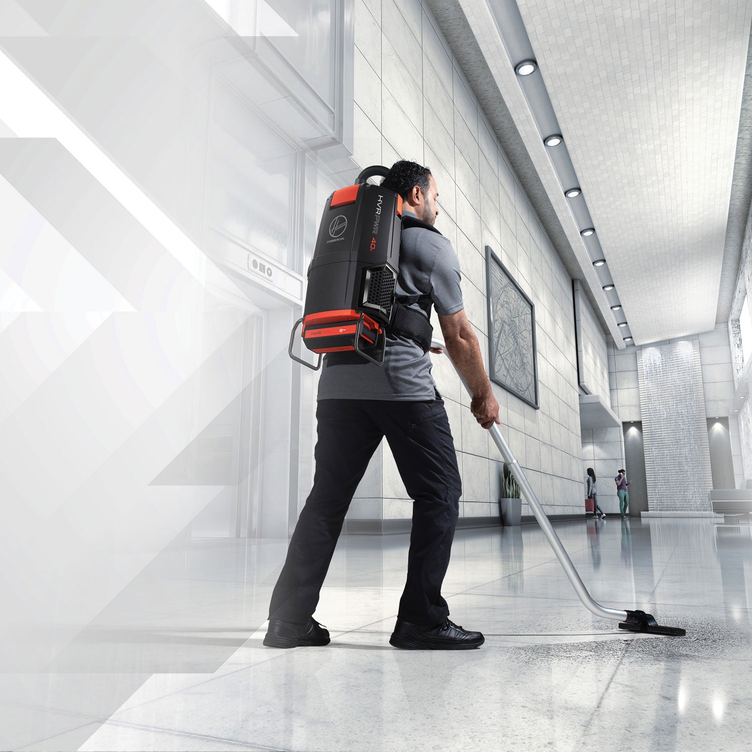 HVRPWR 40V Cordless Backpack Vacuum, 6 qt, Black