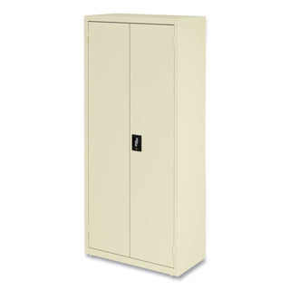 Fully Assembled Storage Cabinets, 3 Shelves, 30" x 15" x 66", Putty