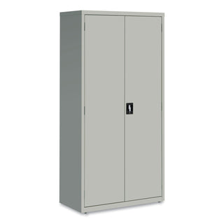 Fully Assembled Storage Cabinets, 5 Shelves, 36" x 18" x 72", Light Gray
