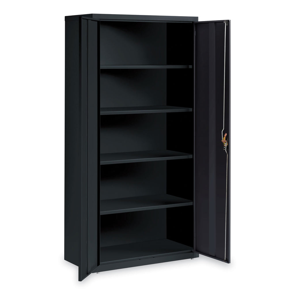 Fully Assembled Storage Cabinets, 5 Shelves, 36" x 18" x 72", Black
