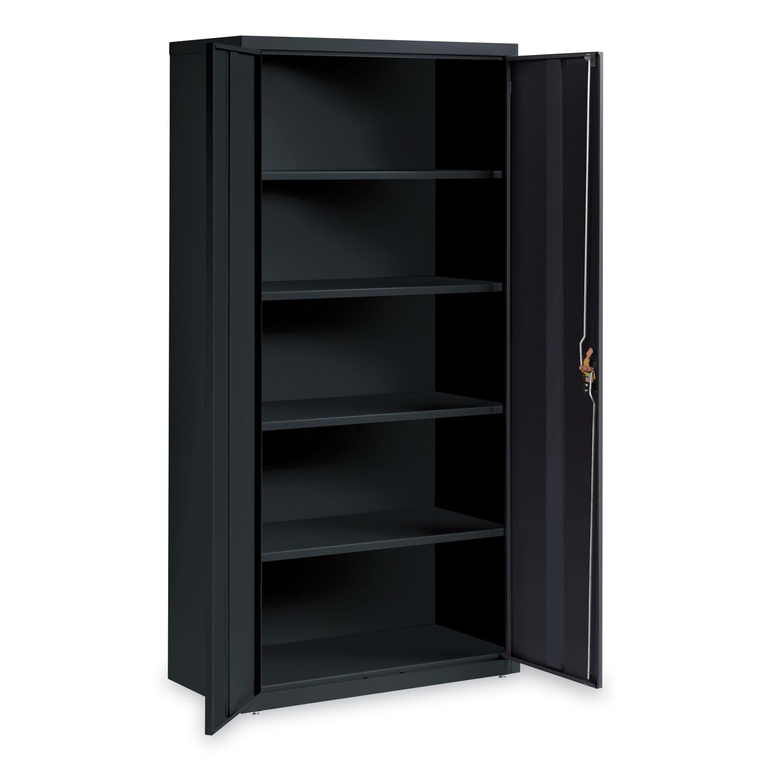 Fully Assembled Storage Cabinets, 5 Shelves, 36" x 18" x 72", Black