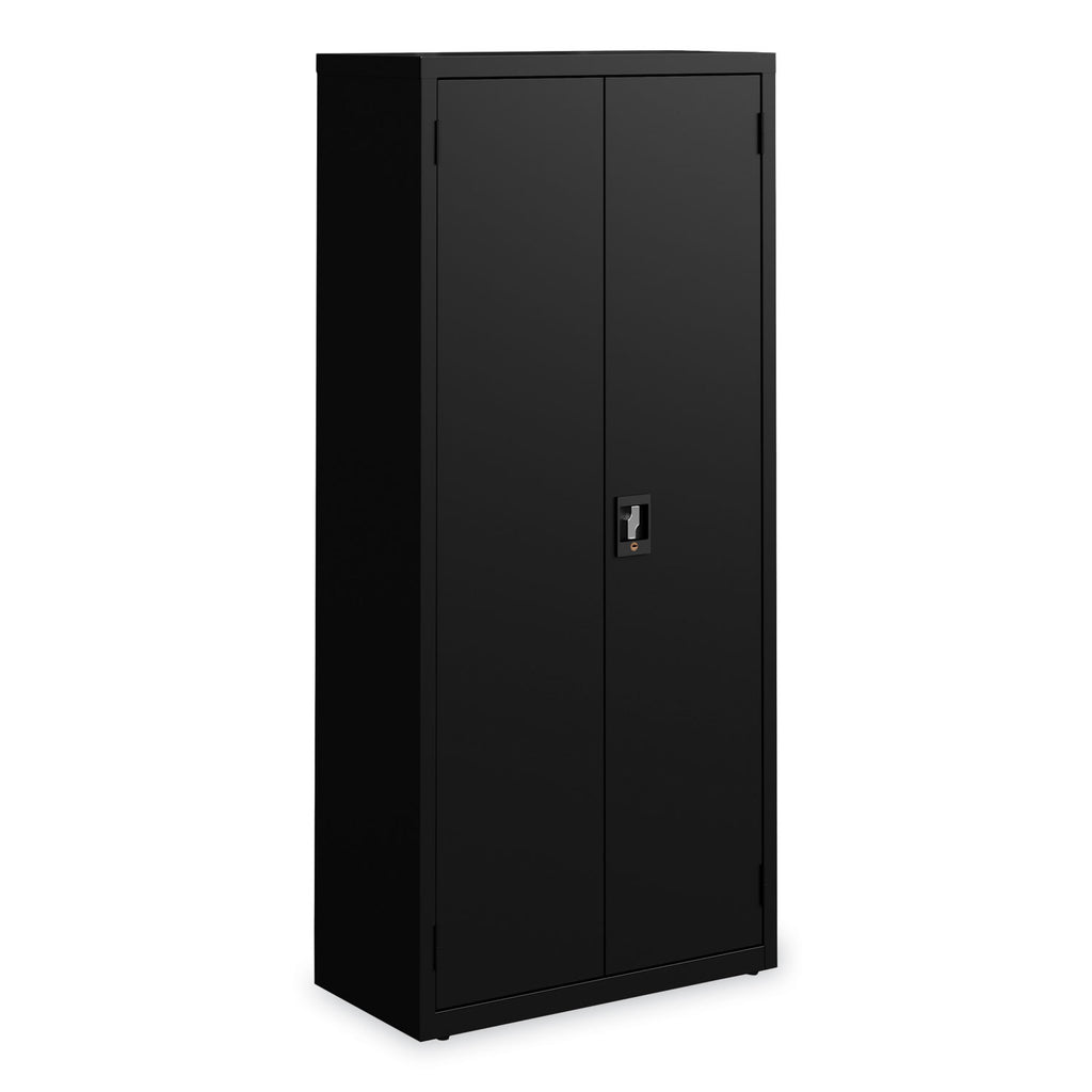 Fully Assembled Storage Cabinets, 3 Shelves, 30" x 15" x 66", Black