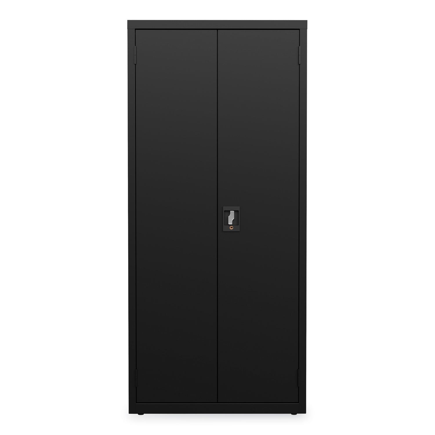 Fully Assembled Storage Cabinets, 3 Shelves, 30" x 15" x 66", Black