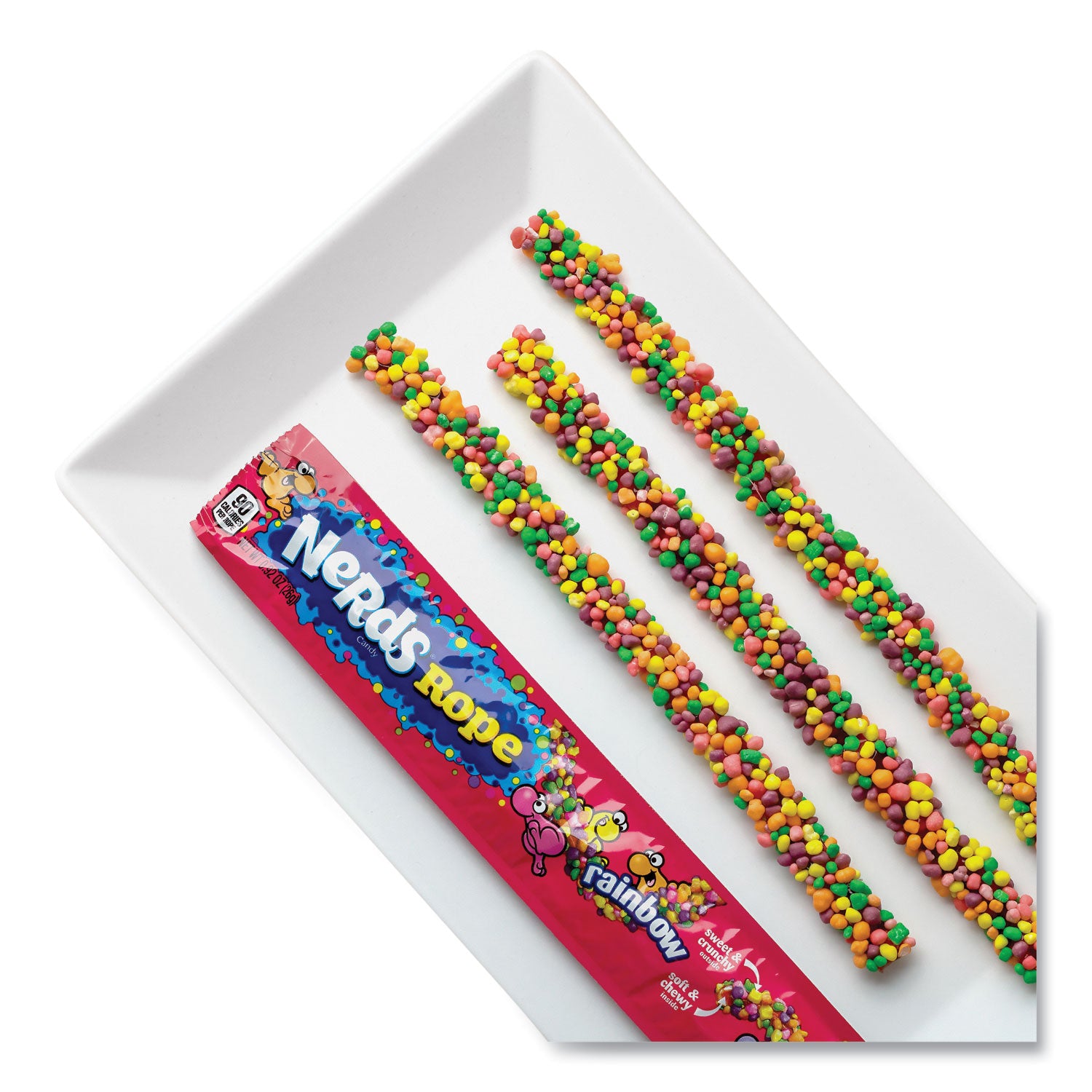 Nerds Rope Candy, Fruity, 0.92 oz Individually Wrapped, 24/Carton, Ships in 1-3 Business Days