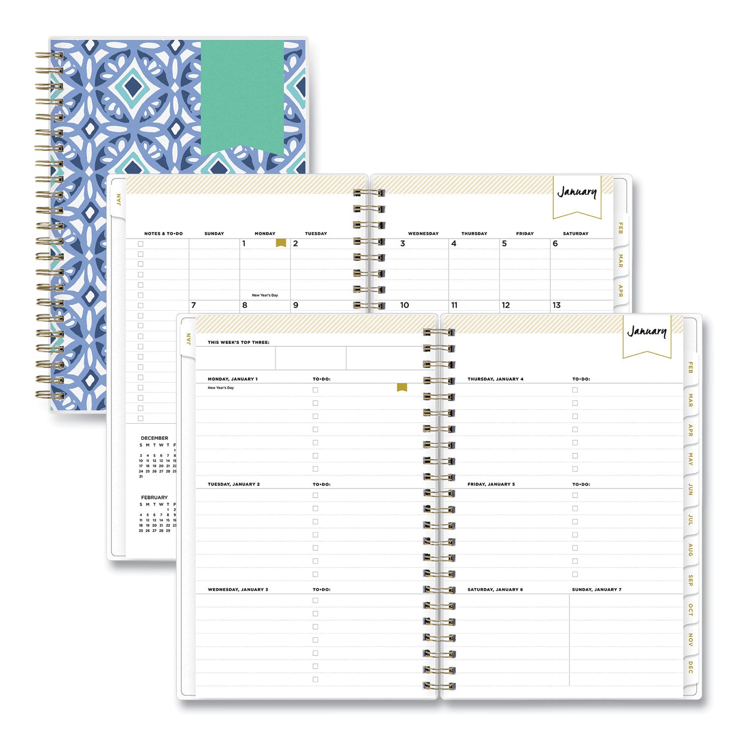 day-designer-tile-weekly-monthly-planner-tile-artwork-8-x-5-blue-white-cover-12-month-jan-to-dec-2024_bls101410 - 1