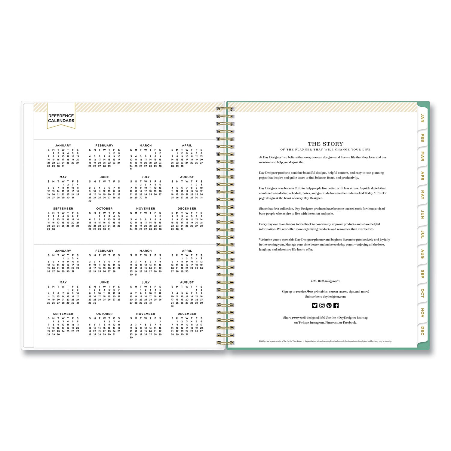 day-designer-peyton-create-your-own-cover-weekly-monthly-planner-floral-artwork-11-x-85-white-12-month-jan-dec-2024_bls103618 - 5