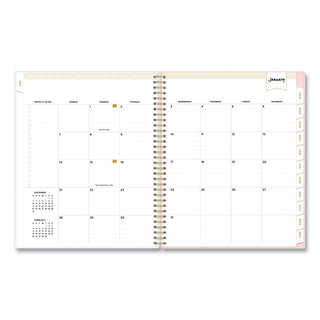 Day Designer Coming Up Roses Create-Your-Own Cover Weekly/Monthly Planner, 11 x 8.5, Blush/Cream Cover,12-Month(Jan-Dec):2024