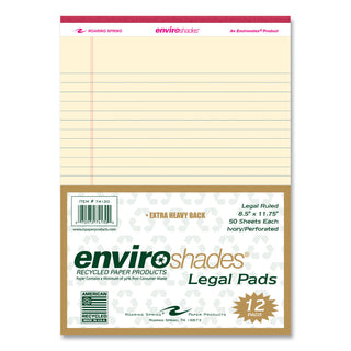 Enviroshades Legal Notepads, 50 Ivory 8.5 x 11.75 Sheets, 72 Notepads/Carton, Ships in 4-6 Business Days