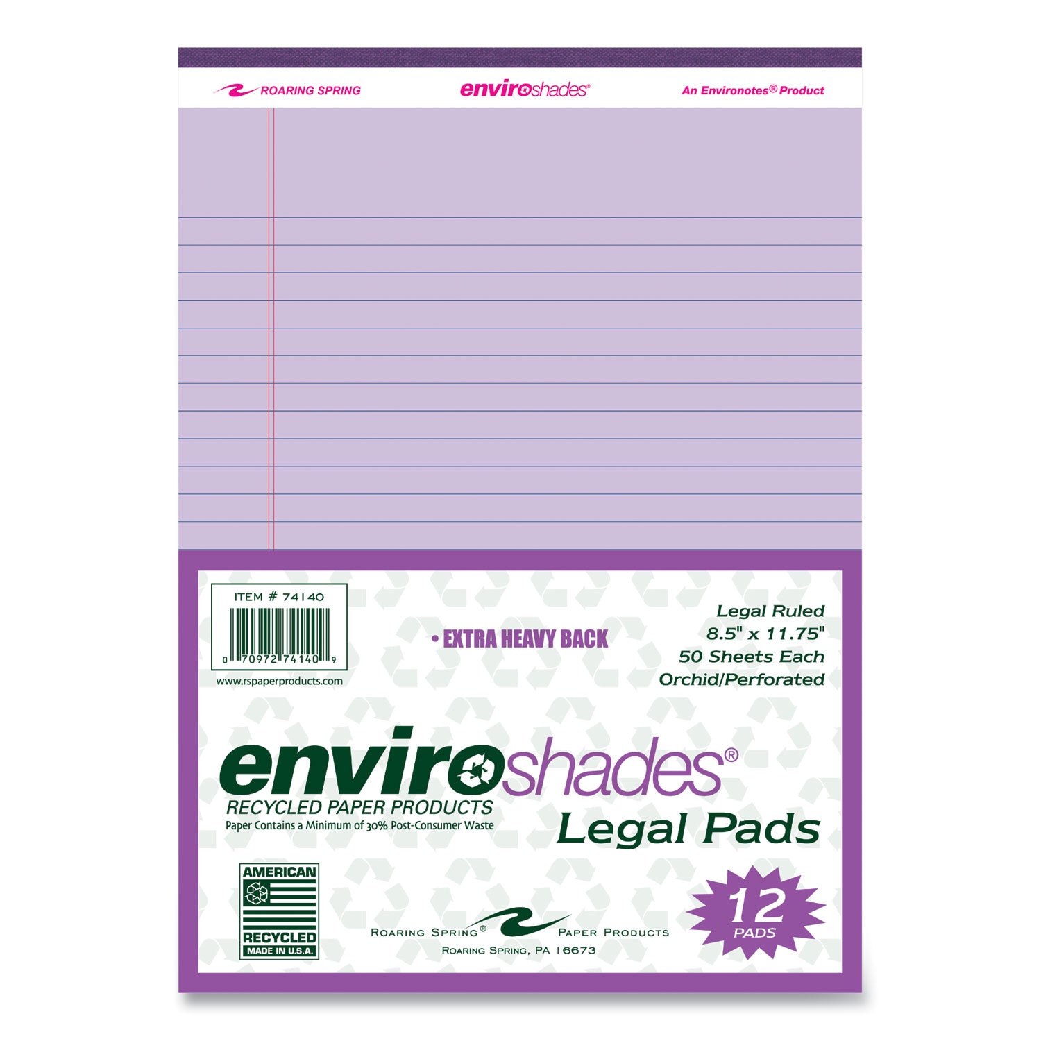 enviroshades-legal-notepads-50-orchid-85-x-1175-sheets-72-notepads-carton-ships-in-4-6-business-days_roa74140cs - 2