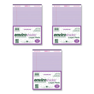 Enviroshades Legal Notepads, 50 Orchid 8.5 x 11.75 Sheets, 72 Notepads/Carton, Ships in 4-6 Business Days