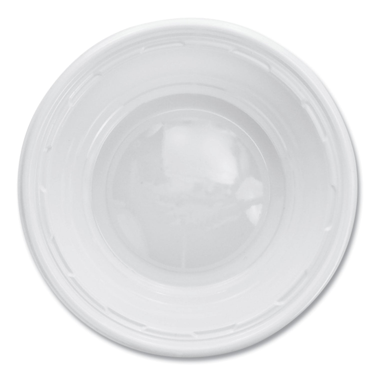 Plastic Bowls, 5 to 6 oz, White, 125/Pack, 8 Packs/Carton - 
