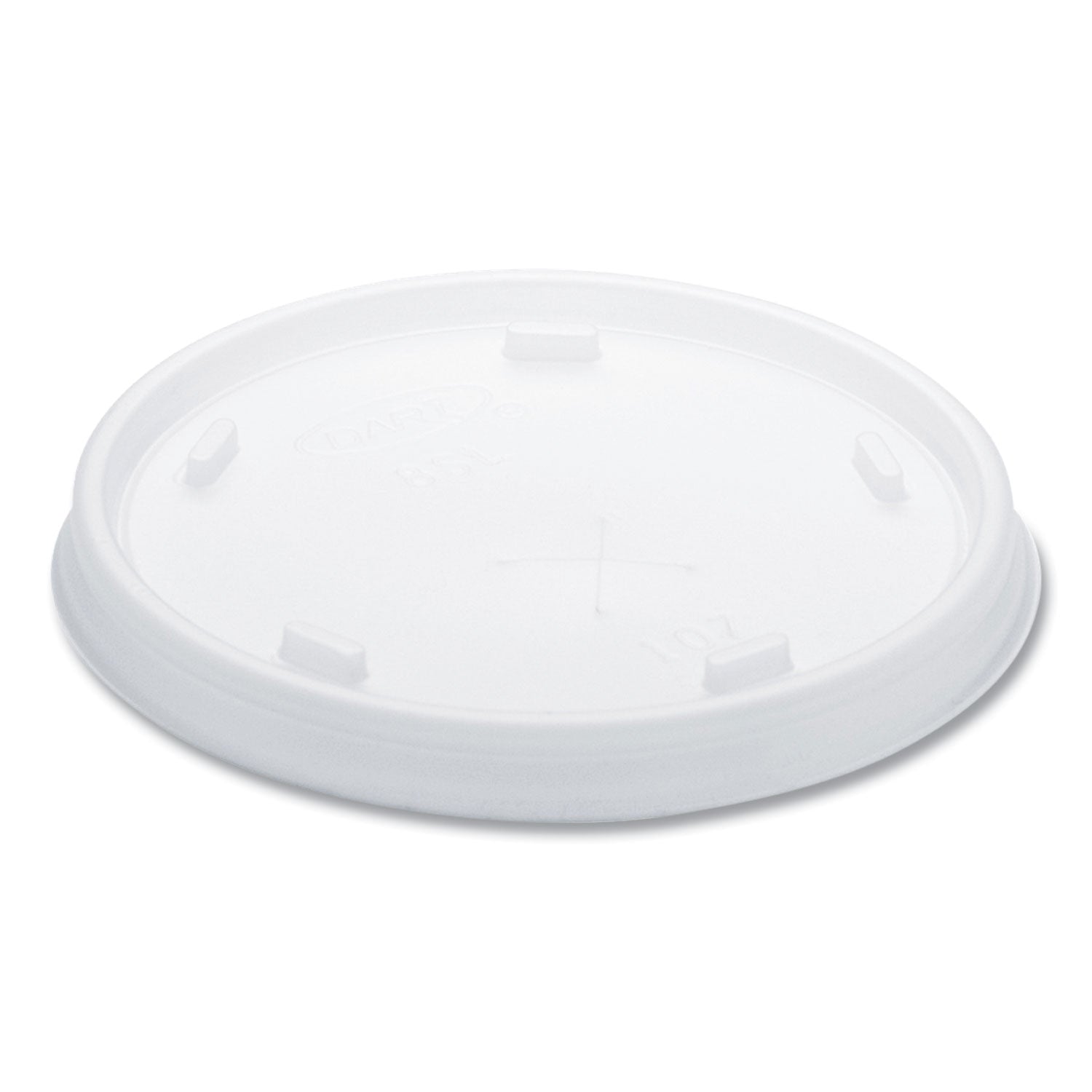 Plastic Cold Cup Lids, Fits 8 oz to 9 oz Cups, Translucent, 100 Pack, 10 Packs/Carton