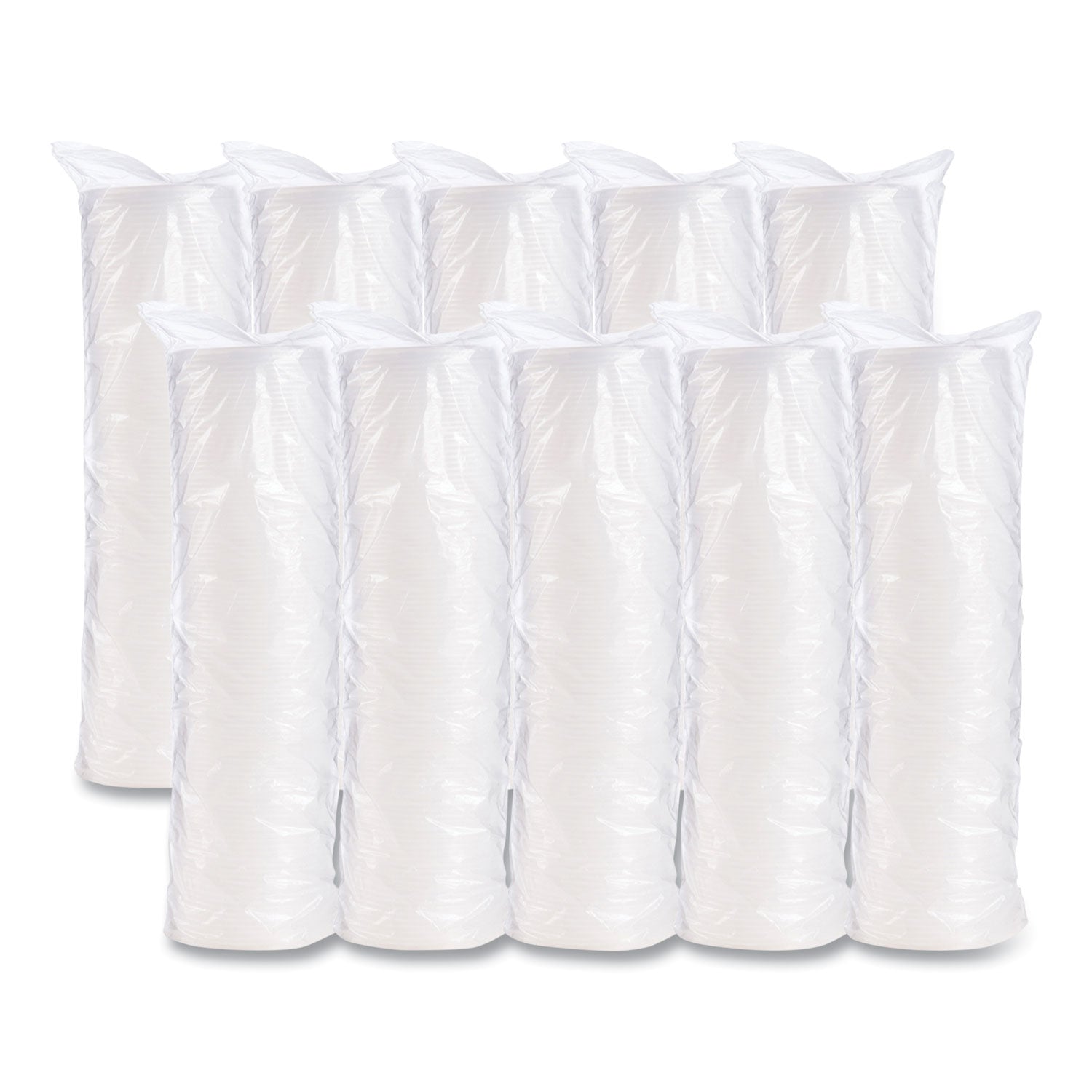 Plastic Cold Cup Lids, Fits 8 oz to 9 oz Cups, Translucent, 100 Pack, 10 Packs/Carton