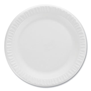 Concorde Non-Laminated Foam Plates, 9" dia, White, 125/Pack