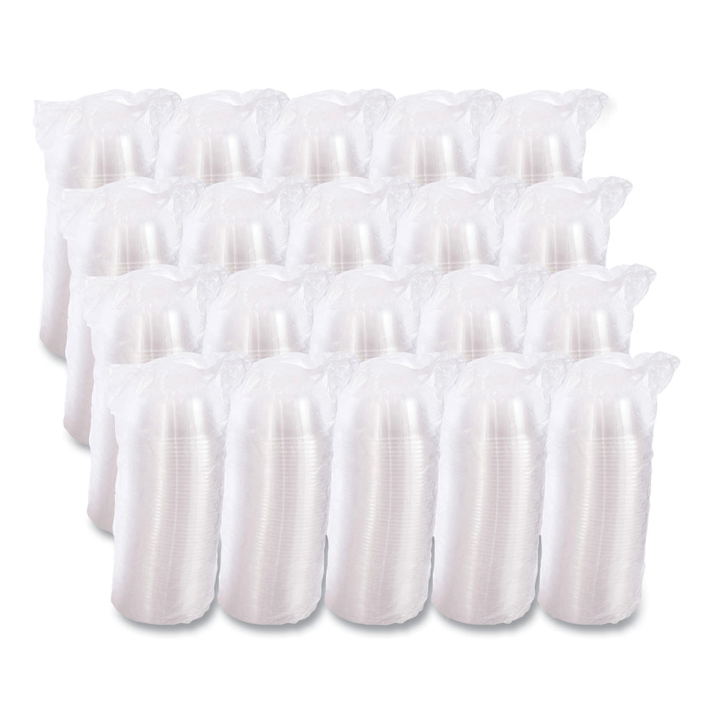 D-T Sundae/Cold Cup Lids, Fits 5 oz to 32 oz Cups, Clear, 50 Pack 20 Packs/Carton