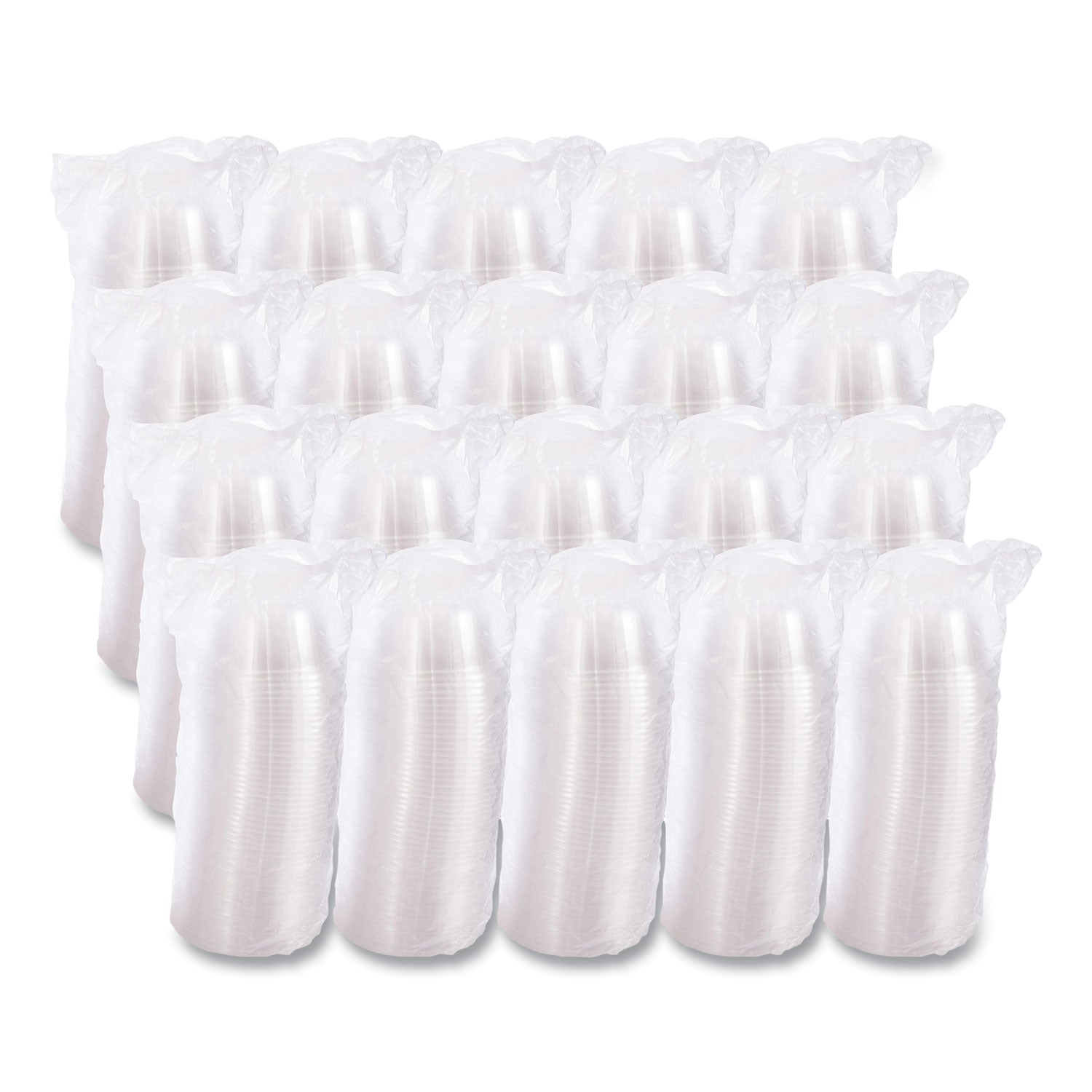 D-T Sundae/Cold Cup Lids, Fits 5 oz to 32 oz Cups, Clear, 50 Pack 20 Packs/Carton